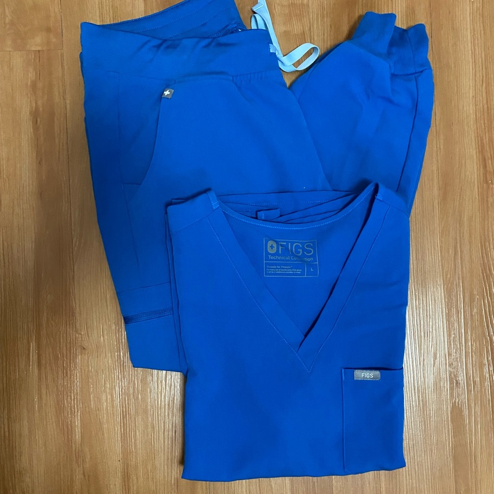 FIGS royal blue catarina + zamora bundle